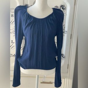 INC navy blouse